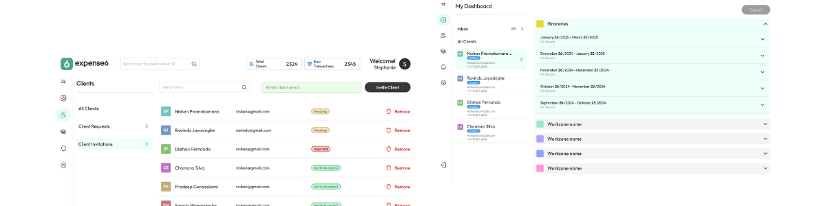 e6 accountant screens